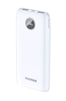 FOOMEE POWER BANK 10000MAH AE10 WHITE